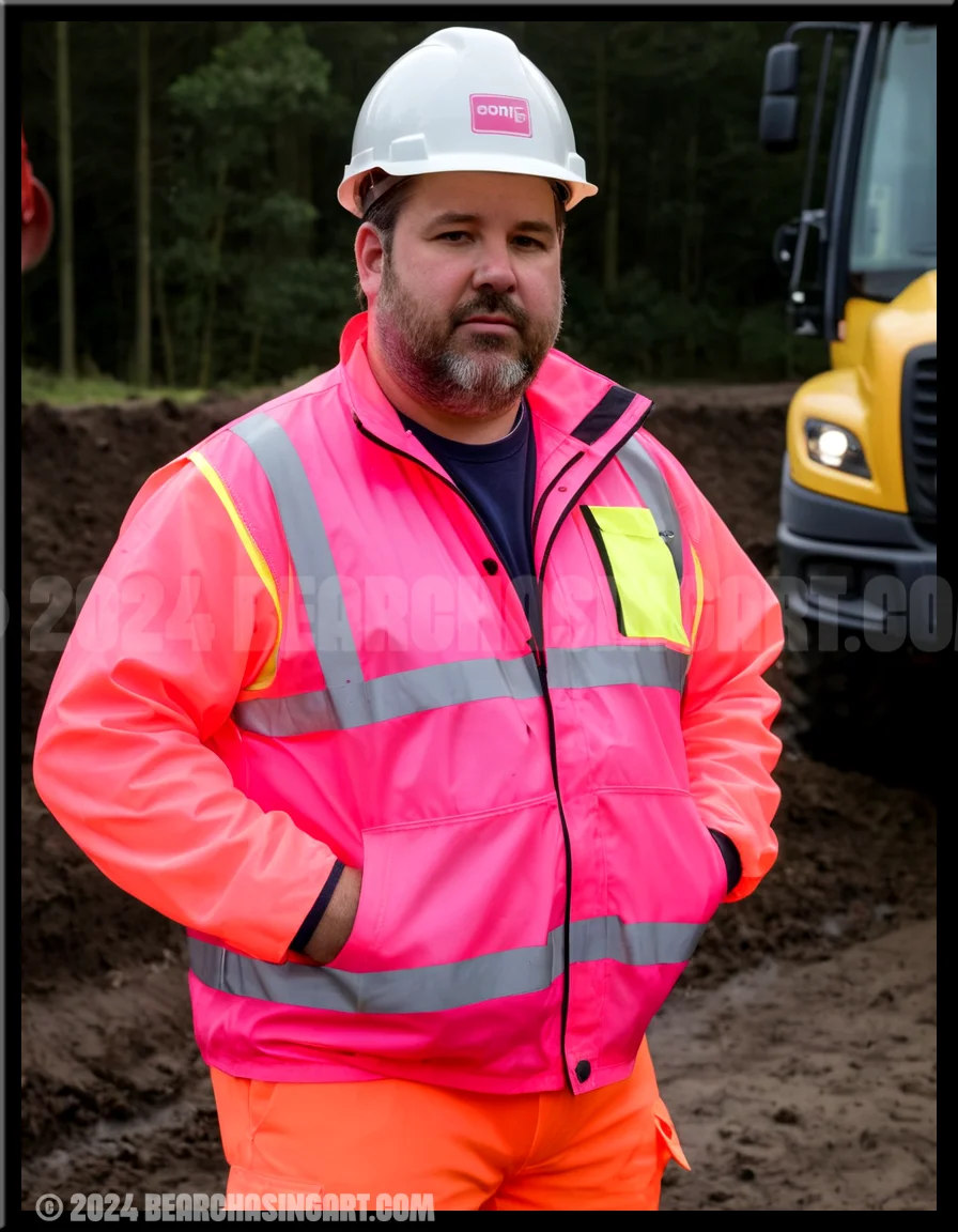 Part 1 of Bear in High-Viz Pink 9