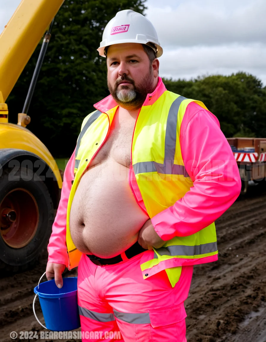 Part 2 of Bear in High-Viz Pink 5