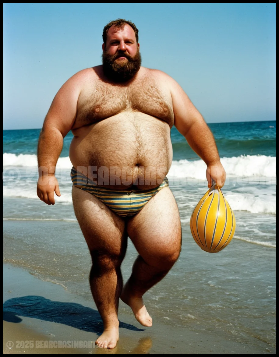 Classic Dad Bears on the Beach 3