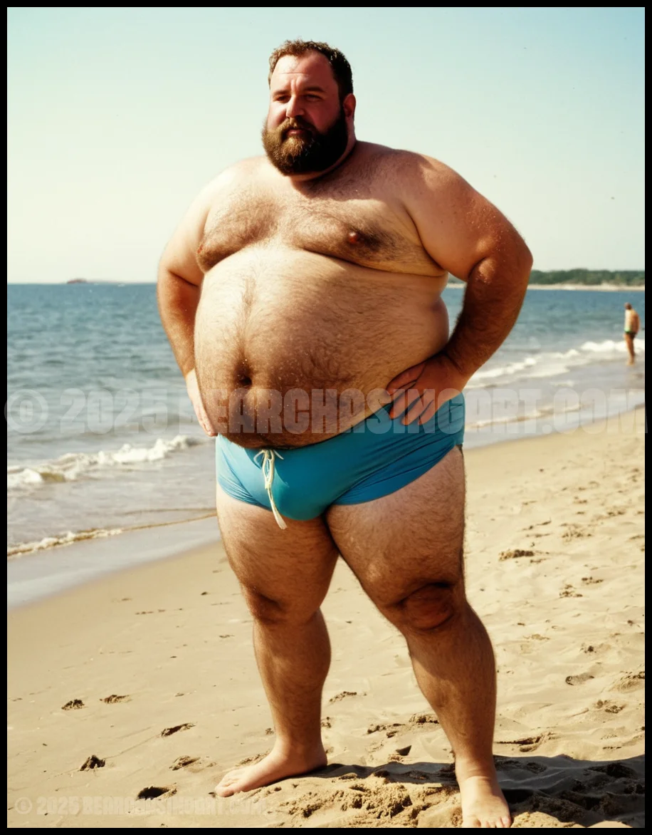 Classic Dad Bears on the Beach 12