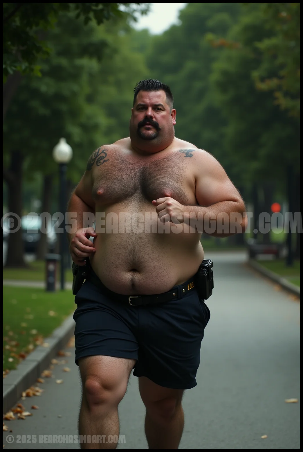 Just Cops Running in the Park 8