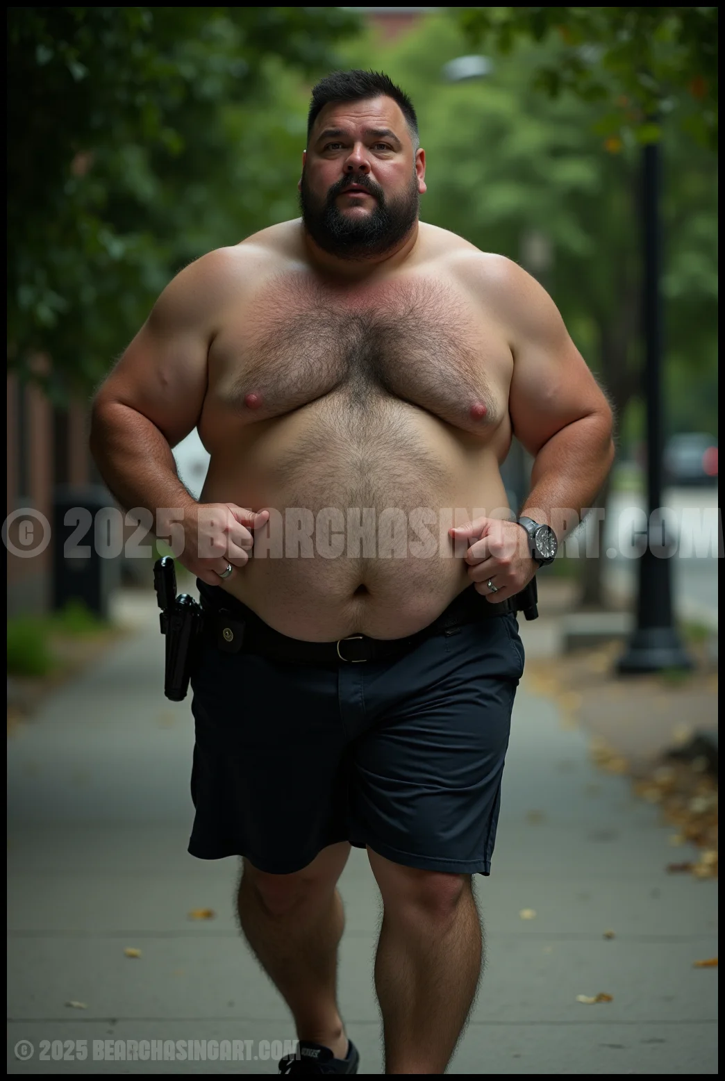 Just Cops Running in the Park 10