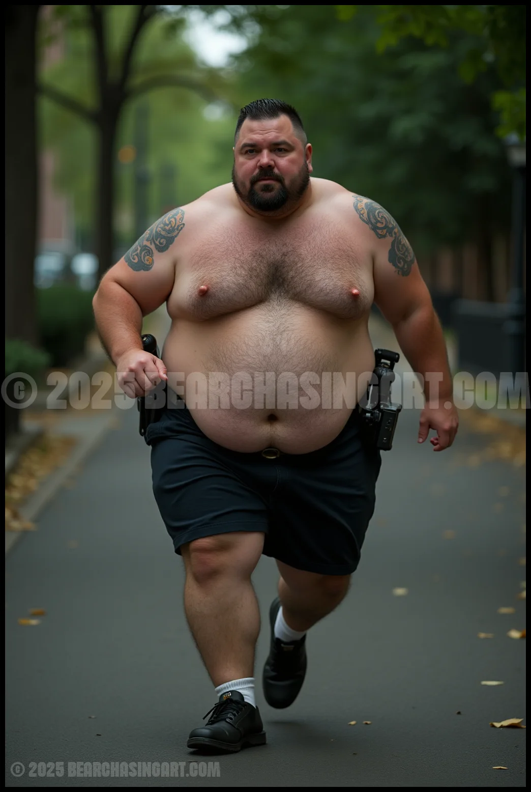 Just Cops Running in the Park 11