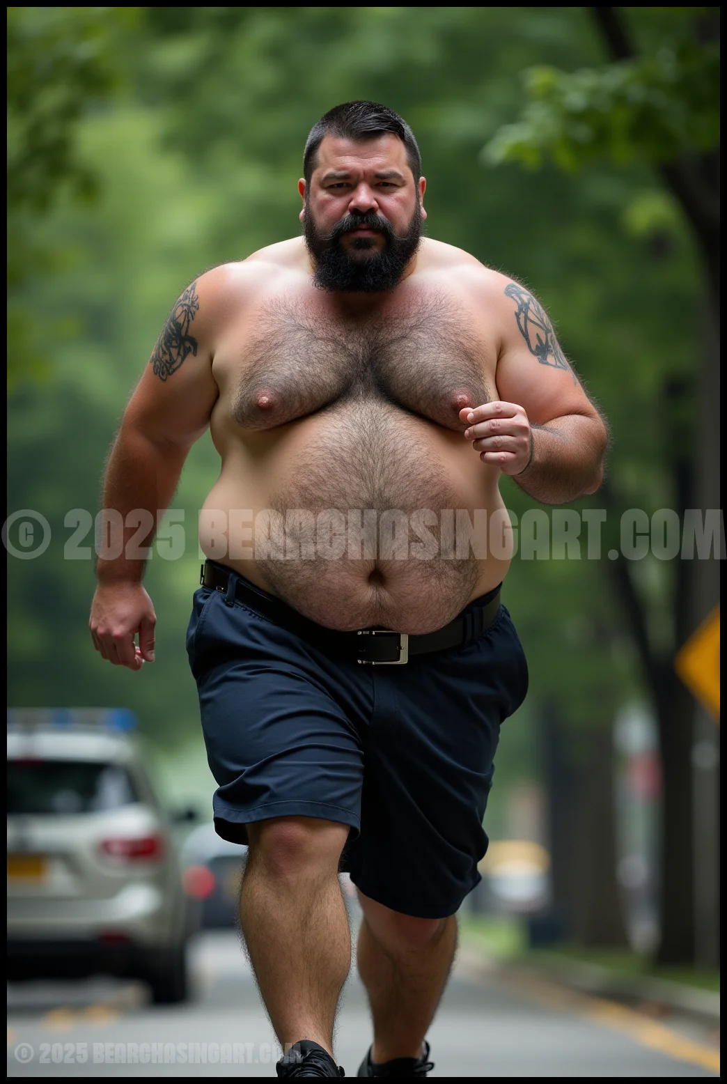 Just Cops Running in the Park 12