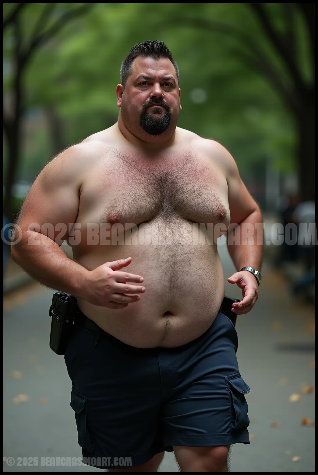 Just Cops Running in the Park 16