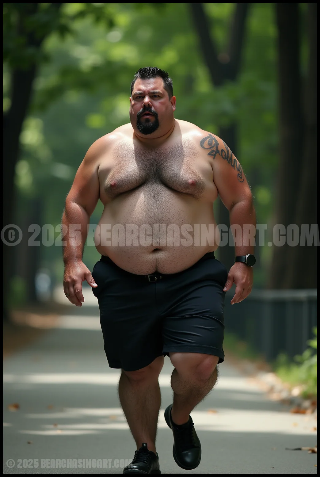 Just Cops Running in the Park 17