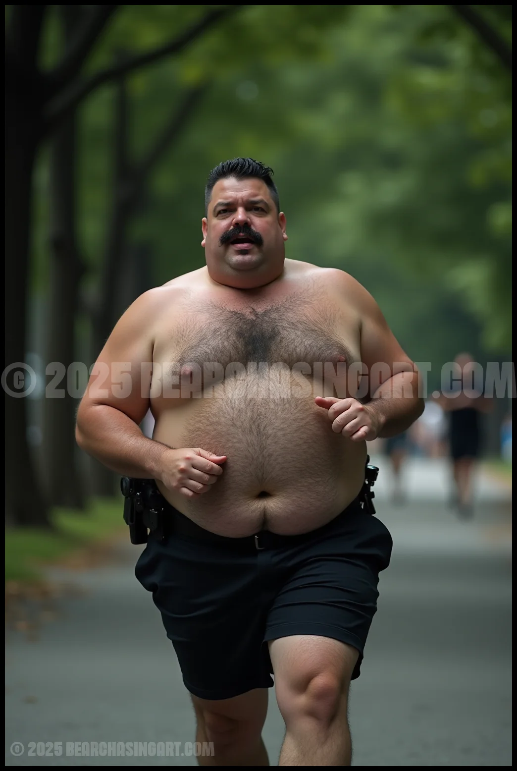 Just Cops Running in the Park 22